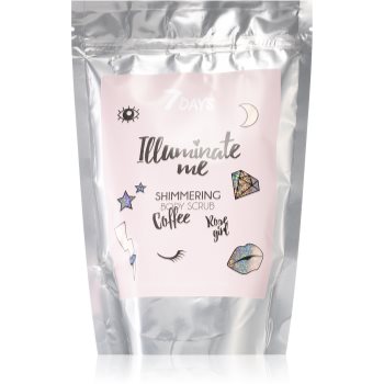 7days illuminate me rose girl exfoliant de corp, cu cafea