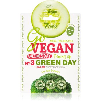 7days govegan wednesday green day mască textilă nutritivă