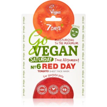 7days govegan saturday red day mască textilă nutritivă