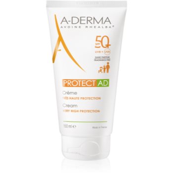 A-Derma Protect AD cremă cu protecție solară pentru piele atopică SPF 50+