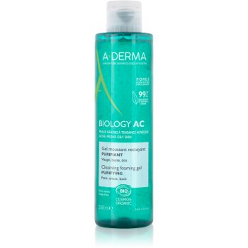 A-Derma Biology gel de curățare pentru ten gras și mixt