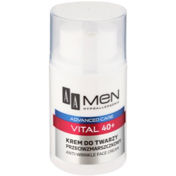AA Cosmetics Men Vital 40+ crema anti-rid împotriva îmbătrânirii pielii