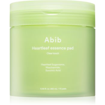 Abib Heartleaf Clear Touch Essence Pad dischete calmante cu efect de hidratare