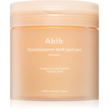 Abib Glutathiosome Vita Touch Dark Spot Pad dischete calmante pentru luminozitate si hidratare