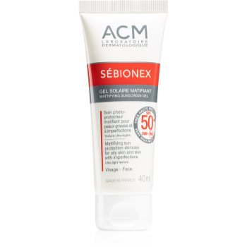 ACM Sébionex SPF 50+ gel de piele calmant acm