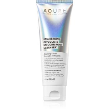 ACURE Resurfacing Glycolic & Unicorn Root cremă de curățare faciale