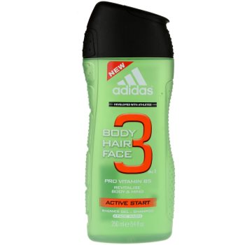 Adidas 3 Active Start (New) gel de dus pentru barbati 250 ml