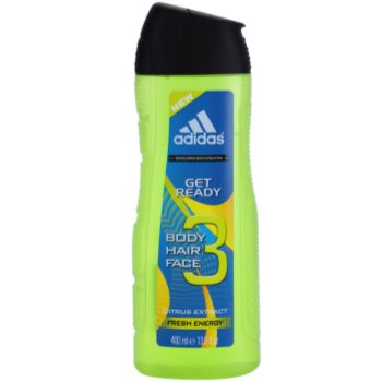 Adidas get ready! gel de duș 3 in 1 pentru bărbați