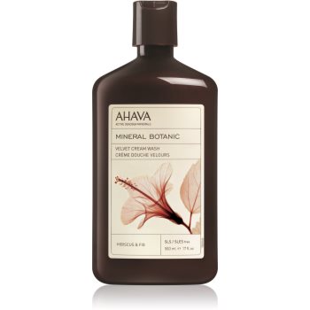 Ahava mineral botanic hibiscus & fig crema pentru spalare catifelata