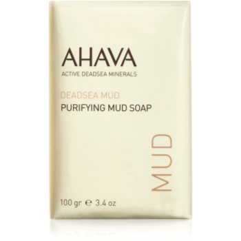AHAVA Dead Sea Mud sapun de namol pentru purificare accesorii imagine noua