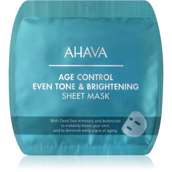 AHAVA Time To Smooth mască textilă iluminatoare antirid Ahava