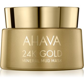 AHAVA Mineral Mud 24K Gold mască minerală de nămol cu aur de 24 de karate