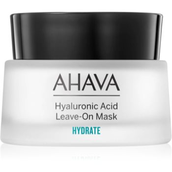 AHAVA Hyaluronic Acid Leave-On Mask crema masca hidratanta cu acid hialuronic accesorii