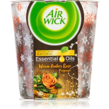 Air wick magic winter warm amber rose lumânare parfumată