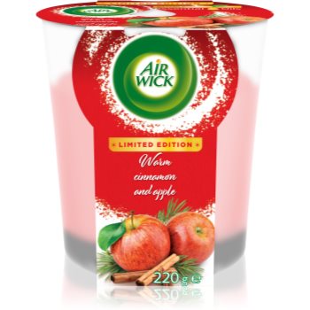 Air Wick Essential Oils Warm Cinnamon and Apple XXL lumânare parfumată