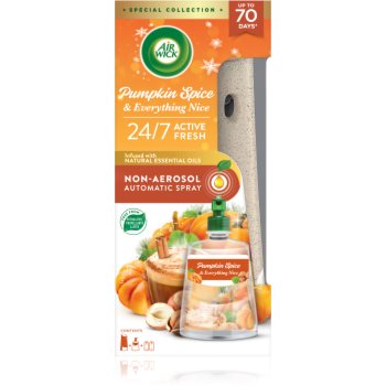 Air Wick Active Fresh Pumpkin Spice & Everything Nice odorizant de aer automat cu reîncărcare