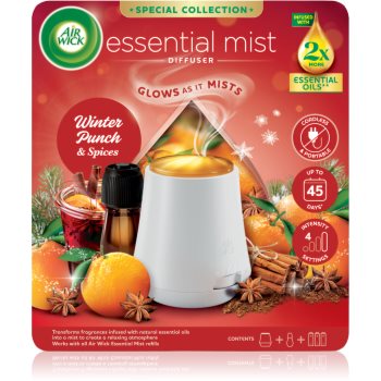 Air Wick Essential Mist Winter Punch & Spices aромадифузор з наповненням + батарейка 20 мл