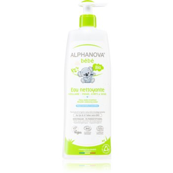 Alphanova Baby Bio apa pentru curatare cu particule micele corp si fata Alphanova Parfumuri