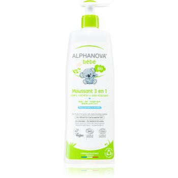 Alphanova Baby Bio spumant de baie și gel de duș 3 in 1 Alphanova Parfumuri