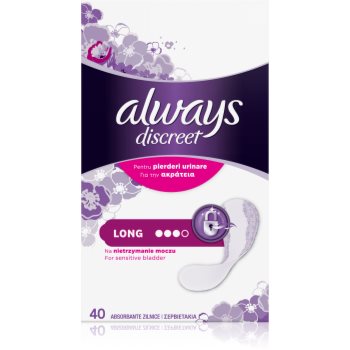 Always discreet long absorbante pentru incontinență