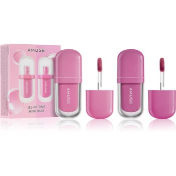 AMUSE Jel-Fit Tint Mini Duo set de luciu de buze hidratant - Sellmag.ro