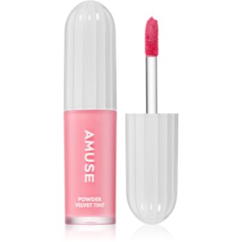 AMUSE Powder Velvet Tint Ruj de buze lichid, de lunga durata cu efect matifiant