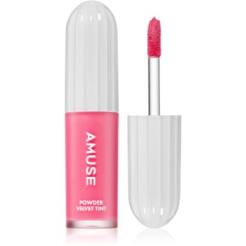 AMUSE Powder Velvet Tint Ruj de buze lichid, de lunga durata cu efect matifiant (AUUPWDW_KLIP10)