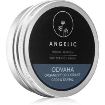 Angelic Organic deodorant Courage Cedar & Santal scent crema deo organica