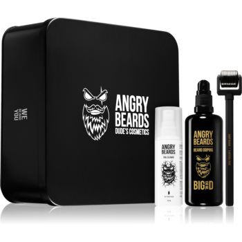 Angry Beards Dude’s Cosmetics set pentru barbă Angry Beards