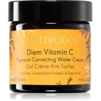 Antipodes Diem Vitamin C Pigment-Correcting Water Cream Cremă hidratantă radiance împotriva petelor pigmentare Antipodes imagine noua