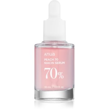 Anua Peach 70% Niacin Serum ser hidratant pentru stralucire pentru pori dilatati si riduri