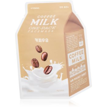 A’pieu One-Pack Milk Mask Coffee Masca hidratanta cu efect revitalizant sub forma de foaie