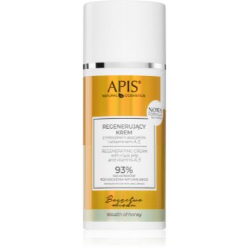 Apis natural cosmetics wealth of honey crema regeneratoare si hranitoare cu vitamina a si e