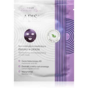 Apis Natural Cosmetics Home Spa mască textilă hidratantă faciale