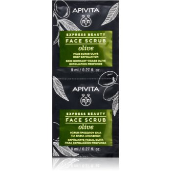 Apivita Express Beauty Exfoliating Face Scrub Olive peeling intensiv de curățare faciale