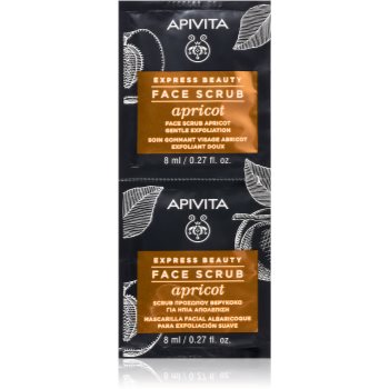 Apivita Express Beauty Apricot curatare usoara dupa exfoliere facial Apivita