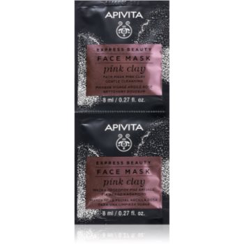 Apivita Express Beauty Pink Clay masca facială pentru curatarea tenului