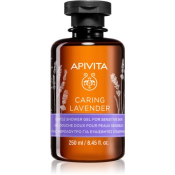Apivita Caring Lavender gel de duș mătăsos pentru piele sensibila Apivita Cosmetice și accesorii