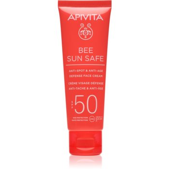 Apivita Bee Sun Safe crema protectoare impotriva imbatranirii pielii SPF 50 accesorii imagine noua