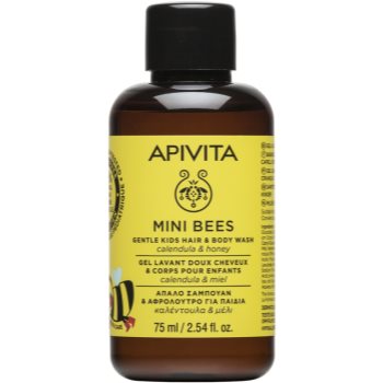 Apivita kids mini bees sampon pentru copii pentru par si corp