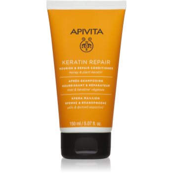 Apivita Keratin Repair Nourish Repair Conditioner balsam regenerant cu keratina pentru păr uscat și deteriorat