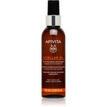 Apivita Cleansing Micellar Oil ulei pentru indepartarea machiajului Ulei de curățare