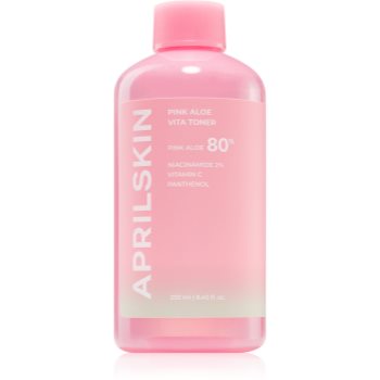 APRILSKIN Pink Aloe Vita Toner tonic hidratant pentru fortificarea barierei cutanate Lotiuni tonice, APRILSKIN Pink Aloe Vita Toner tonic hidratant pentru fortificarea barierei cutanate - Sellmag.ro