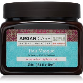 Arganicare Argan Oil & Shea Butter Hair Masque mască de hidratare profundă pentru păr vopsit arganicare