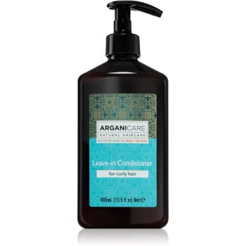Arganicare Argan Oil & Shea Butter Leave-In Conditioner balsam (nu necesita clatire) pentru păr creț arganicare