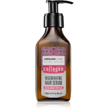 Arganicare Collagen Regenerating Hair Serum ser pentru par fragil arganicare
