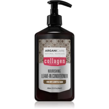 Arganicare Collagen Nourishing Leave-In Conditioner balsam (nu necesita clatire) pentru par fragil (nu imagine noua
