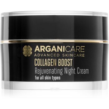 Arganicare Collagen Boost Rejuvenating Night Cream crema de noapte pentru netezire