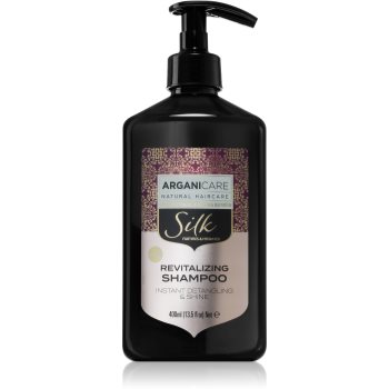 Arganicare Silk Protein șampon revitalizant pentru strălucirea părului slab Online Ieftin Arganicare