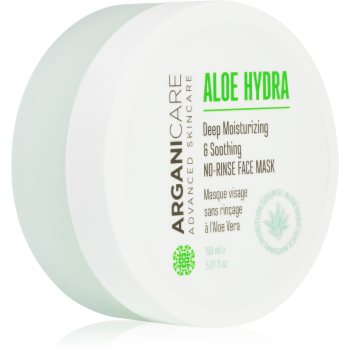 Arganicare Aloe Hydra No-Rinse Face Mask mască de hidratare profundă cu efect calmant